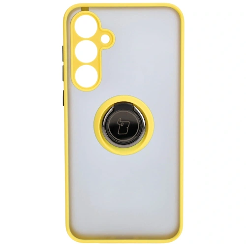 Buy Bizon Case Hybrid Ring Samsung Galaxy A35 5G smoky with a yellow frame - BIZ4281 - {ean13} - Home Screen Store Europe