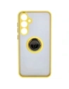 Buy Bizon Case Hybrid Ring Samsung Galaxy A35 5G smoky with a yellow frame - BIZ4281 - {ean13} - Home Screen Store Europe