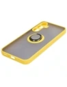 Buy Bizon Case Hybrid Ring Samsung Galaxy A35 5G smoky with a yellow frame - BIZ4281 - {ean13} - Home Screen Store Europe