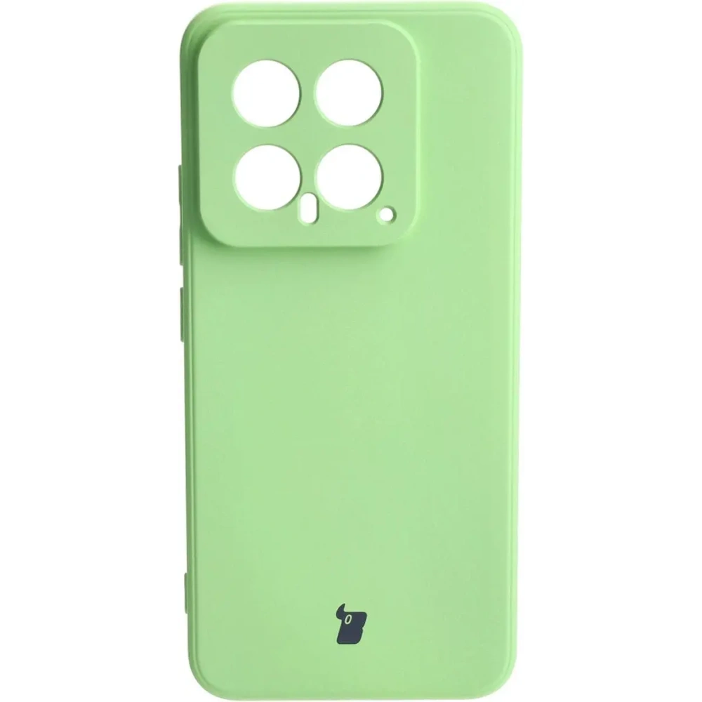 Etui Bizon Case Silicone Sq do Xiaomi 14 jasnozielone