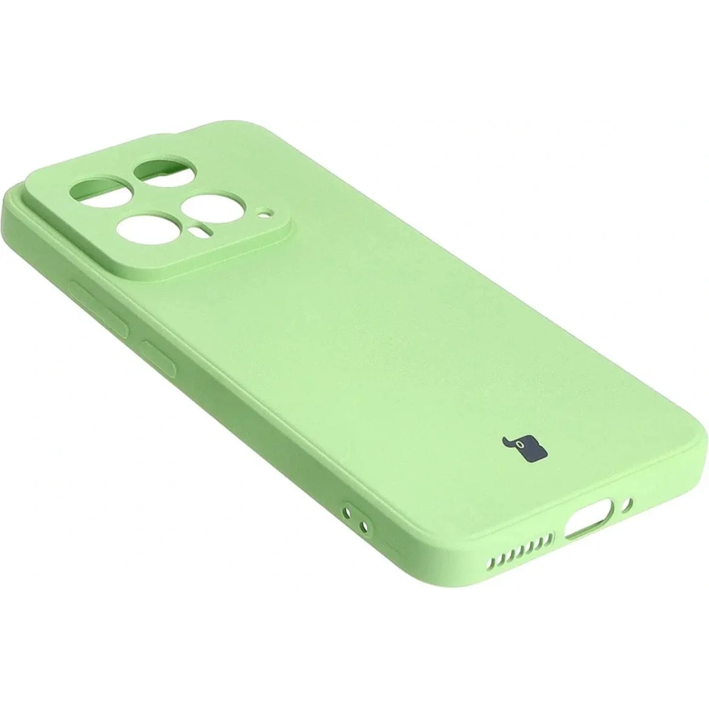 Etui Bizon Case Silicone Sq do Xiaomi 14 jasnozielone