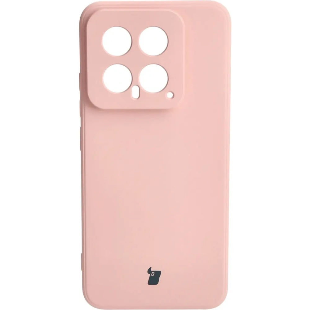 Etui Bizon Case Silicone Sq do Xiaomi 14 jasnoróżowe