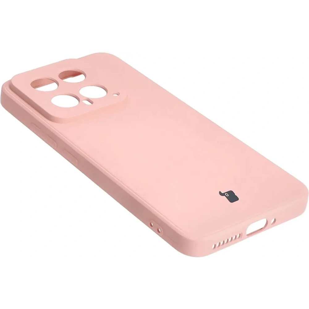 Etui Bizon Case Silicone Sq do Xiaomi 14 jasnoróżowe