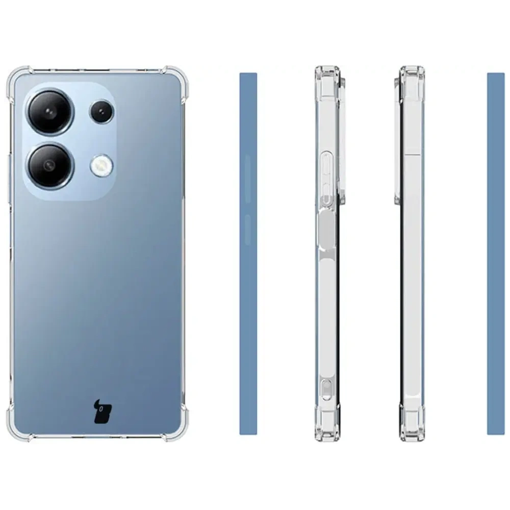 Elastyczne etui Bizon Case Salpa do Xiaomi Poco M6 Pro 4G / Xiaomi Redmi Note 13 Pro 4G / LTE / 14S przezroczyste