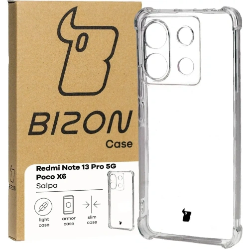 Kup Elastické pouzdro Bizon Case Salpa pro Xiaomi Poco X6 / Xiaomi Redmi Note 13 Pro 5G průhledné - BIZ4304 - {ean13} - Sklep Home Screen