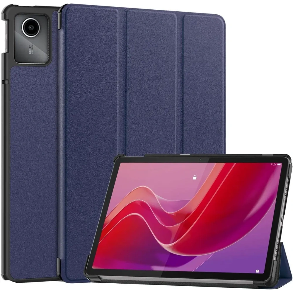 Etui Bizon Case Tab Croc do Lenovo Tab M11 granatowe