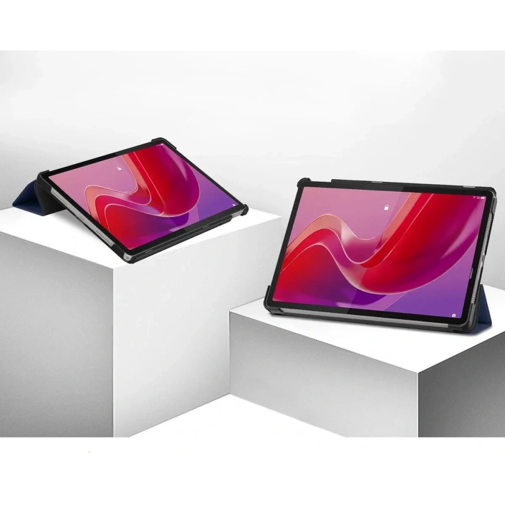 Etui Bizon Case Tab Croc do Lenovo Tab M11 granatowe