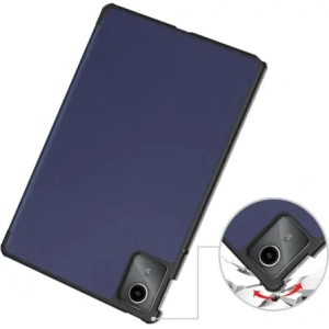 Etui Bizon Case Tab Croc do Lenovo Tab M11 granatowe