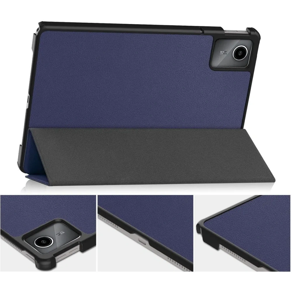 Etui Bizon Case Tab Croc do Lenovo Tab M11 granatowe