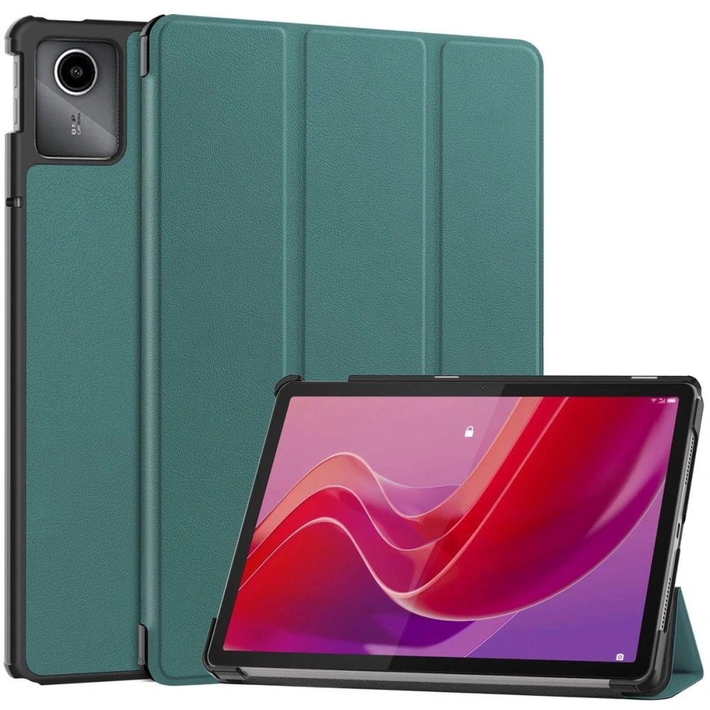 Etui Bizon Case Tab Croc do Lenovo Tab M11 ciemnozielone