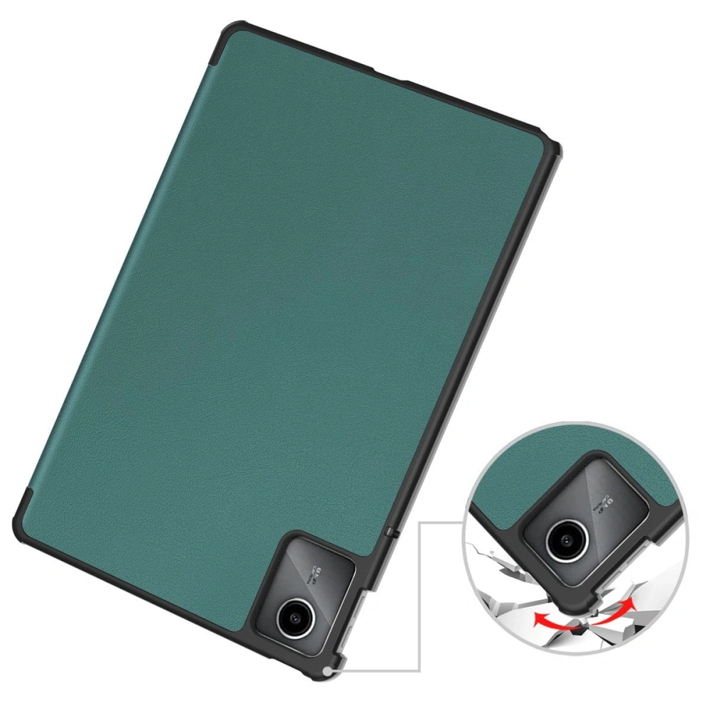 Etui Bizon Case Tab Croc do Lenovo Tab M11 ciemnozielone