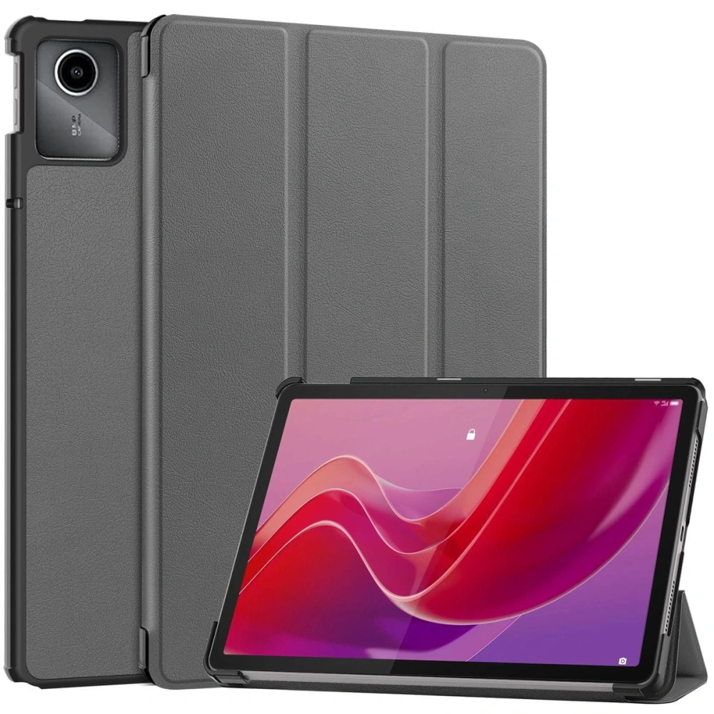 Etui Bizon Case Tab Croc do Lenovo Tab M11 szare