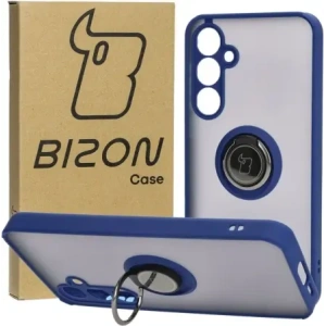 Kup Bizon Case Hybrid Ring Samsung Galaxy A55 5G füstös színű, tengerészkék kerettel - BIZ4317 - {ean13} - Sklep Home Screen