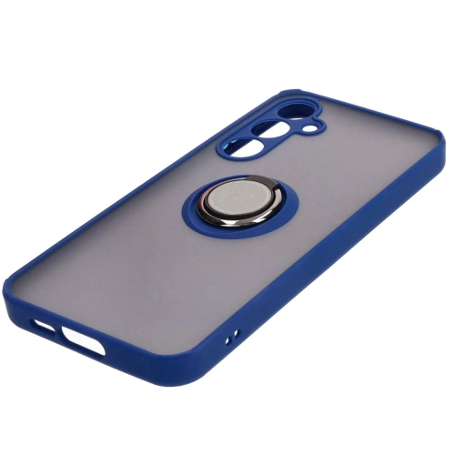Kup Bizon Case Hybrid Ring Samsung Galaxy A55 5G füstös színű, tengerészkék kerettel - BIZ4317 - {ean13} - Sklep Home Screen