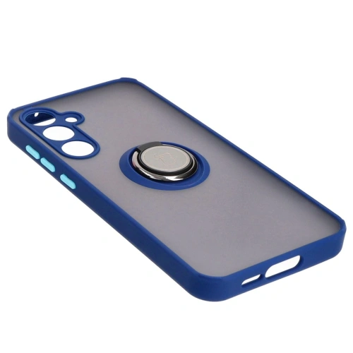 Kup Bizon Case Hybrid Ring Samsung Galaxy A55 5G füstös színű, tengerészkék kerettel - BIZ4317 - {ean13} - Sklep Home Screen