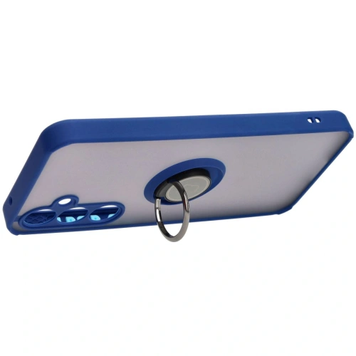 Kup Bizon Case Hybrid Ring Samsung Galaxy A55 5G füstös színű, tengerészkék kerettel - BIZ4317 - {ean13} - Sklep Home Screen