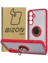 Bizon Case Hybrid Ring Samsung Galaxy A55 5G smoky with a red frame