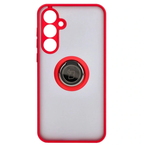 Buy Bizon Case Hybrid Ring Samsung Galaxy A55 5G smoky with a red frame - BIZ4318 - {ean13} - Home Screen Store Europe
