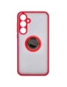 Kup Bizon Case Hybrid Ring Samsung Galaxy A55 5G füstös piros kerettel - BIZ4318 - {ean13} - Sklep Home Screen