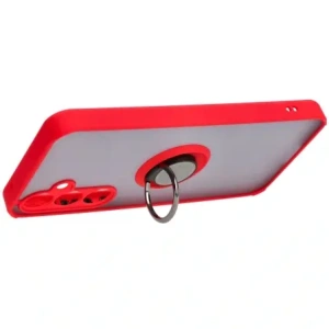 Kup Bizon Case Hybrid Ring Samsung Galaxy A55 5G füstös piros kerettel - BIZ4318 - {ean13} - Sklep Home Screen
