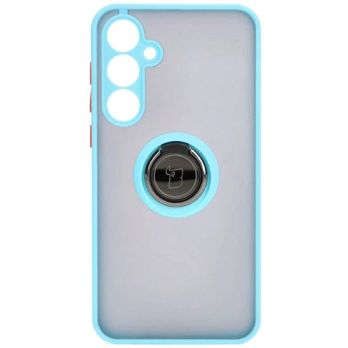 Kup Bizon Case Hybrid Ring Samsung Galaxy A55 5G fumuriu cu un cadru de culoare albastră deschisă - BIZ4319 - {ean13} - Sklep Home Screen
