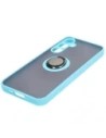 Kup Bizon Case Hybrid Ring Samsung Galaxy A55 5G fumuriu cu un cadru de culoare albastră deschisă - BIZ4319 - {ean13} - Sklep Home Screen
