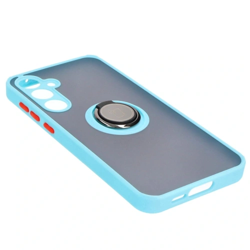 Kup Bizon Case Hybrid Ring Samsung Galaxy A55 5G fumuriu cu un cadru de culoare albastră deschisă - BIZ4319 - {ean13} - Sklep Home Screen