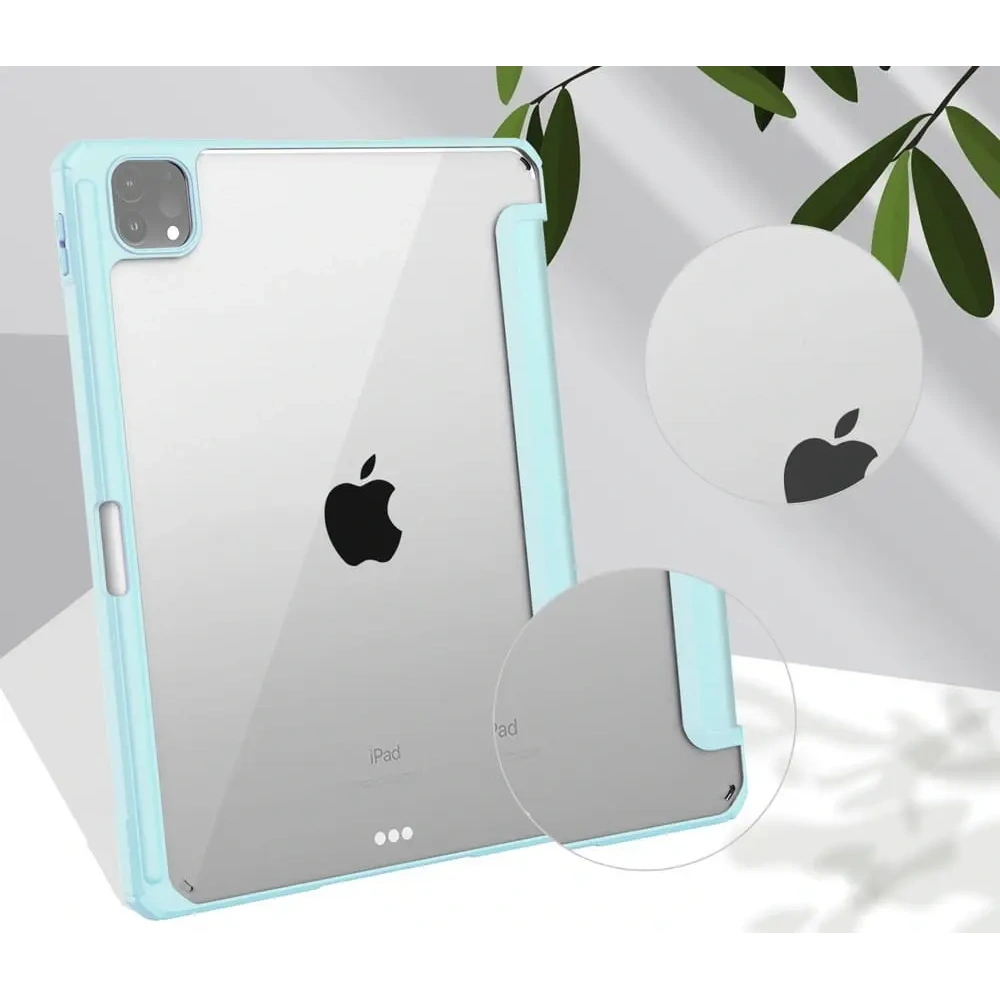 Etui Bizon Case Tab Clear Matt do Apple iPad Pro 12.9 2022/2021/2020/2018 błękitne