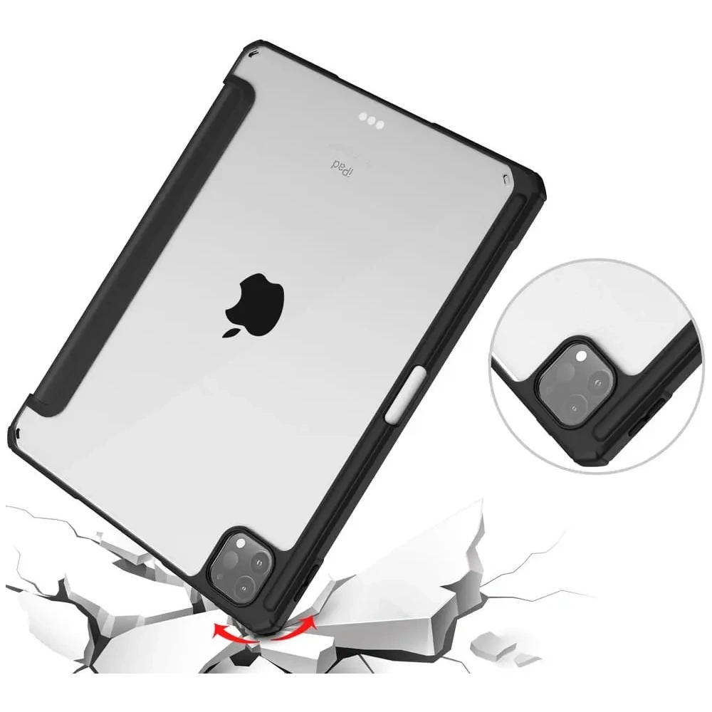 Etui Bizon Case Tab Clear Matt do Apple iPad Pro 12.9 2022/2021/2018 czarne