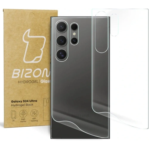 Kup Folie hydrogelové na zadní stranu Bizon Glass Hydrogel Samsung Galaxy S24 Ultra [2 PACK] - BIZ4337 - {ean13} - Sklep Home Screen