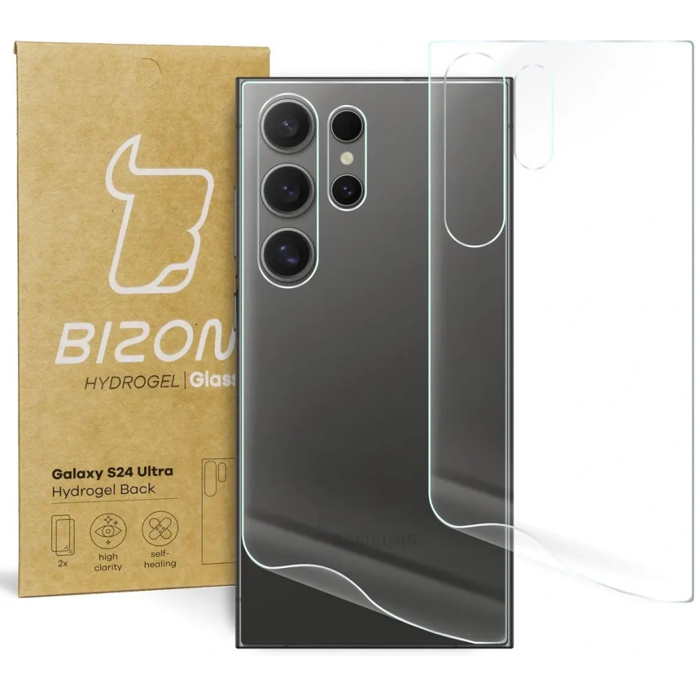 Folia hydrożelowa na tył Bizon Glass Hydrogel Samsung Galaxy S24 Ultra [2 PACK]