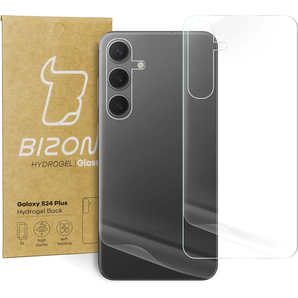 Folia hydrożelowa na tył Bizon Glass Hydrogel Samsung Galaxy S24 Plus [2 PACK]