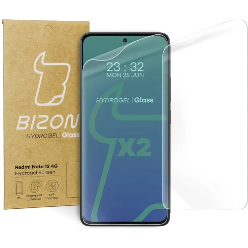Kup Bizon Glass Hydrogel Front Redmi Note 13 4G [2 PACK] - BIZ4340 - {ean13} - Sklep Home Screen