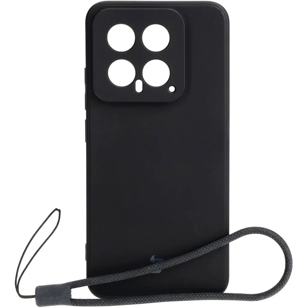 Etui Bizon Case Silicone Sq do Xiaomi 14 czarne