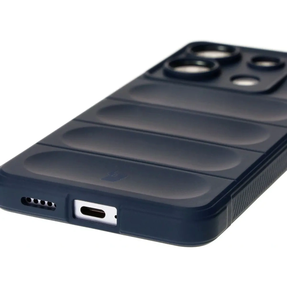 Pancerne etui Bizon Case Tur do Xiaomi Poco X6 / Xiaomi Redmi Note 13 Pro 5G granatowe