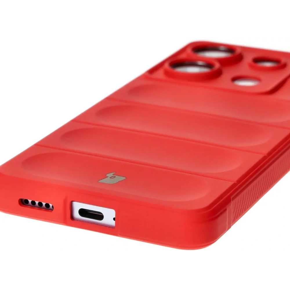 Pancerne etui Bizon Case Tur do Xiaomi Poco X6 / Xiaomi Redmi Note 13 Pro 5G czerwone