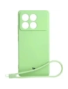 Bizon Case Silicone Sq Xiaomi Poco X6 Pro light green