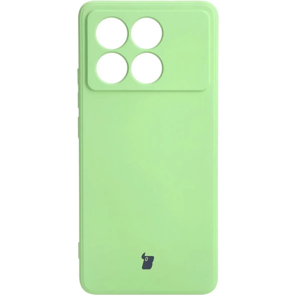 Etui Bizon Case Silicone Sq do Xiaomi Poco X6 Pro jasnozielone