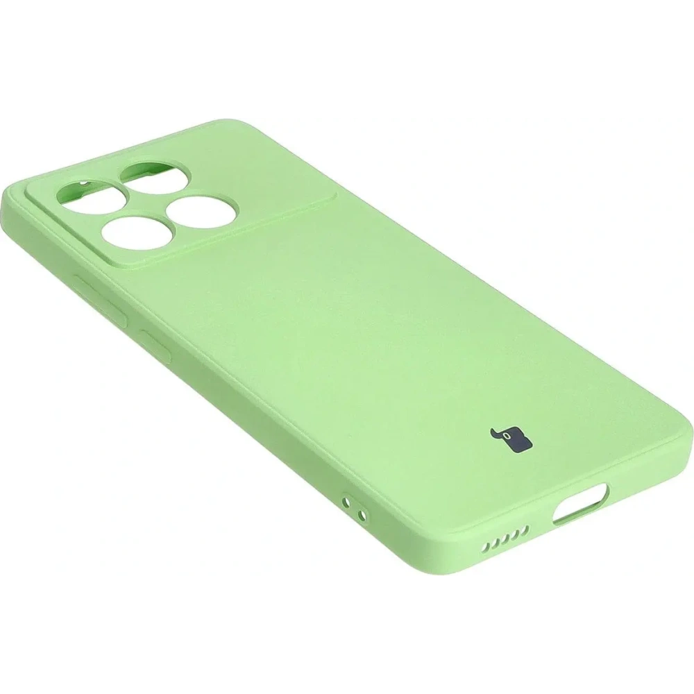 Etui Bizon Case Silicone Sq do Xiaomi Poco X6 Pro jasnozielone
