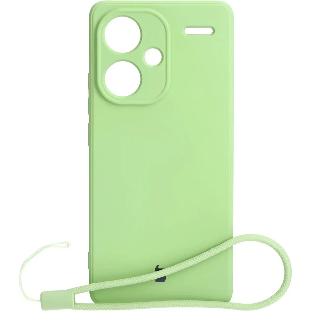 Etui Bizon Case Silicone Sq do Xiaomi Redmi Note 13 Pro+ 5G jasnozielone