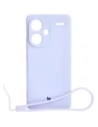 Etui Bizon Case Silicone Sq do Xiaomi Redmi Note 13 Pro+ 5G jasnofialové