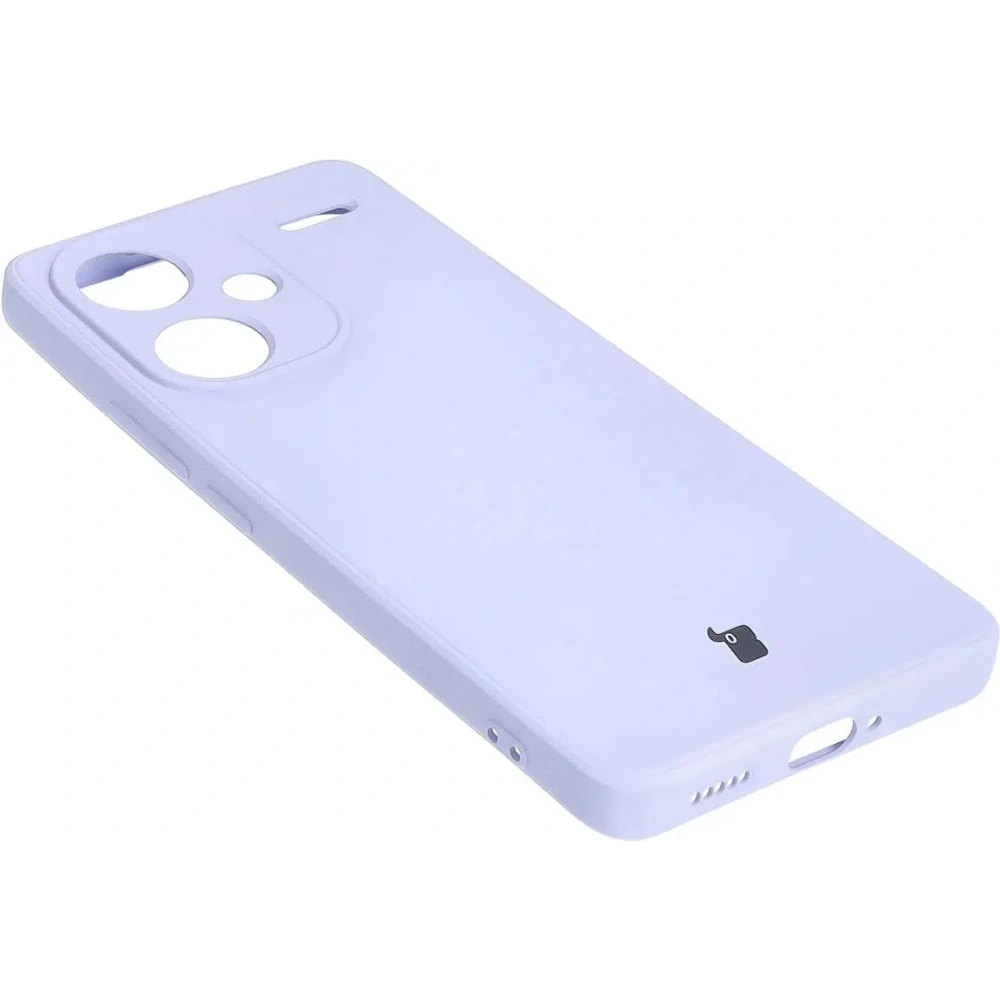 Etui Bizon Case Silicone Sq do Xiaomi Redmi Note 13 Pro+ 5G jasnofioletowe