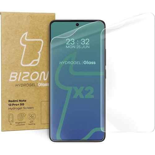 Kup Bizon Glass Hydrogel Front Redmi Note 13 Pro+ 5G [2 PACK] - BIZ4354 - {ean13} - Sklep Home Screen