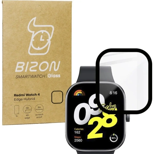 Kup Bizon Glas Uhr Edge Hybrid Redmi Uhr 4 schwarz - BIZ4356 - {ean13} - Sklep Home Screen