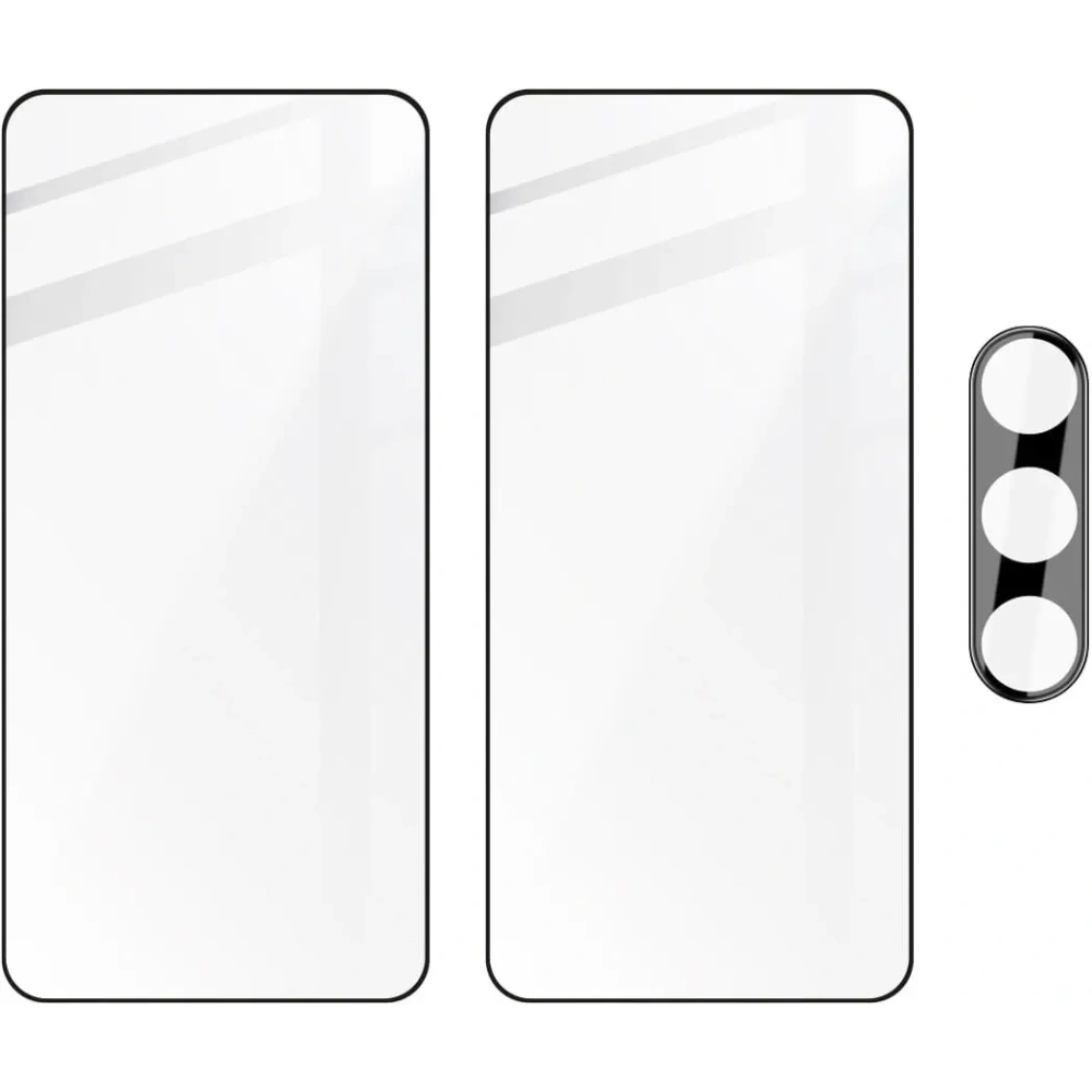 2x Szkło na ekran + szkło na aparat BIZON Edge do Samsung Galaxy S24