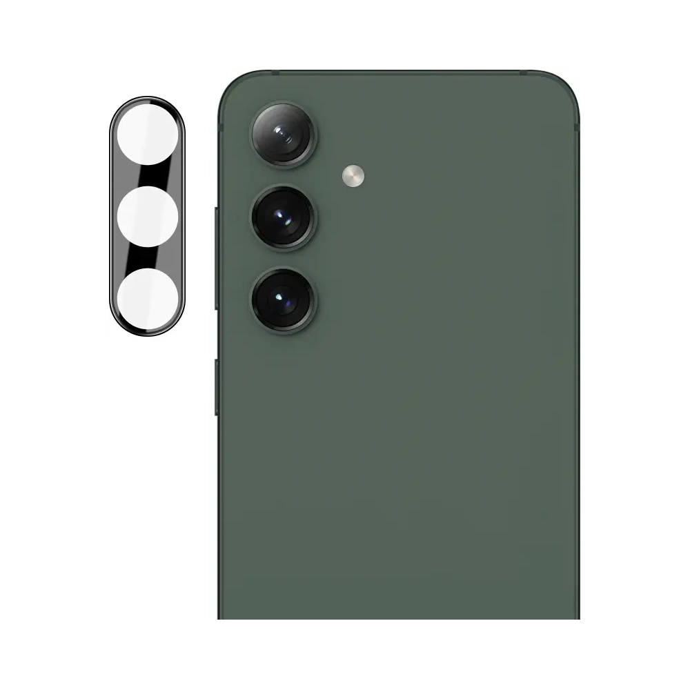 2x Szkło na ekran + szkło na aparat BIZON Edge do Samsung Galaxy S24