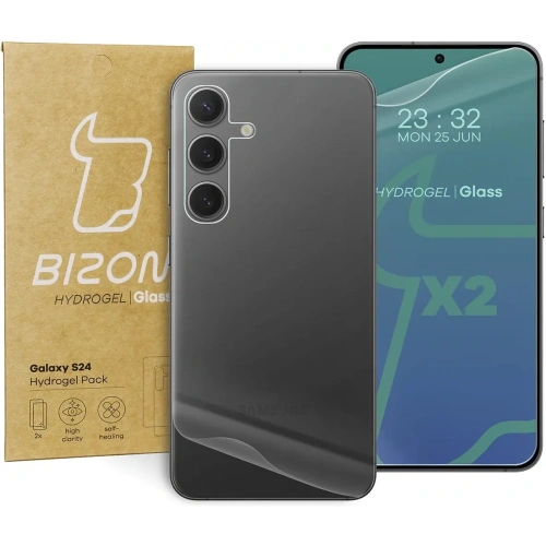 Kup Folia hydrożelowa na tył i przód Bizon Glass Hydrogel Pack do Samsung Galaxy S24 - BIZ4359 - {ean13} - Sklep Home Screen