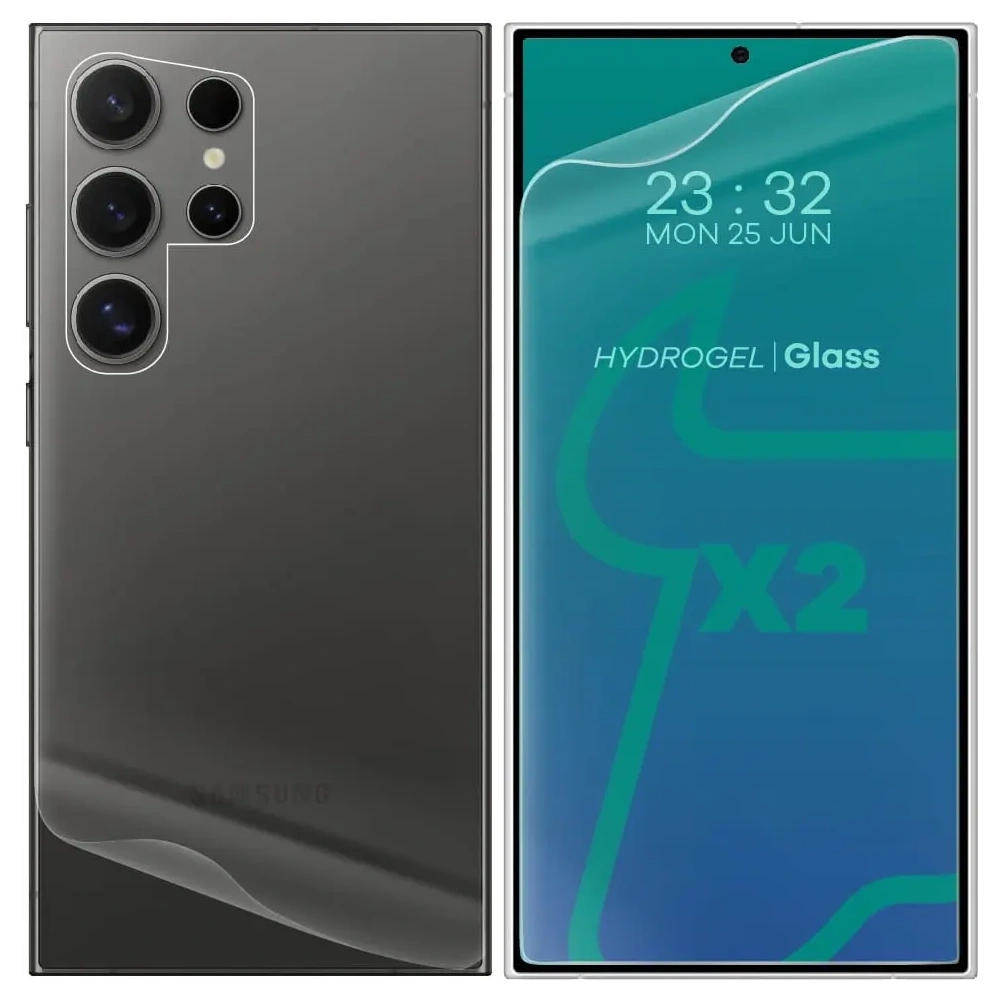 Folia hydrożelowa na tył i przód Bizon Glass Hydrogel Pack do Samsung Galaxy S24 Ultra