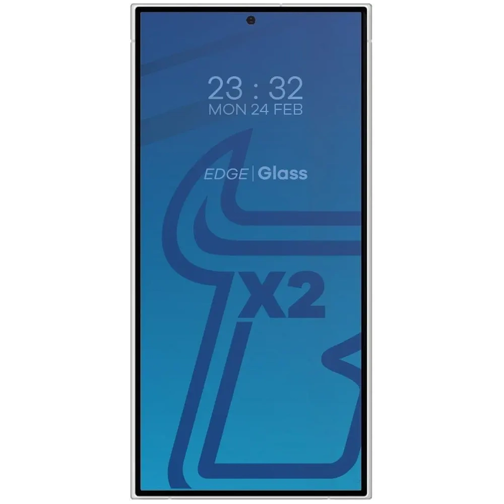 2x Szkło na ekran + szkło na aparat BIZON Edge do Samsung Galaxy S24 Ultra