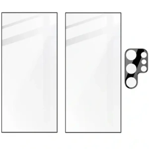 BIZON Edge 2x screen glass + camera glass Samsung Galaxy S24 Ultra